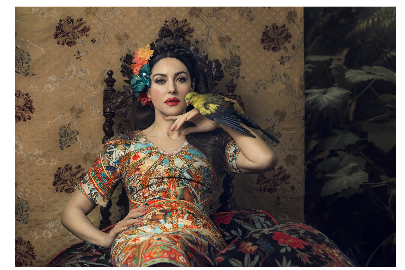 Xxx Rubeena Khan - Monday Inspo: Monica Bellucci in flowery Dolce | La Pulcinella